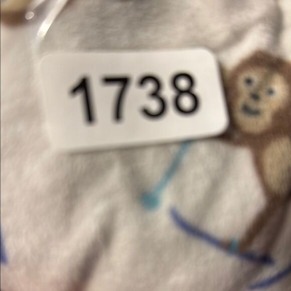 Carter's White and Blue Footies for Cozy Nights - Picture 4 of 4